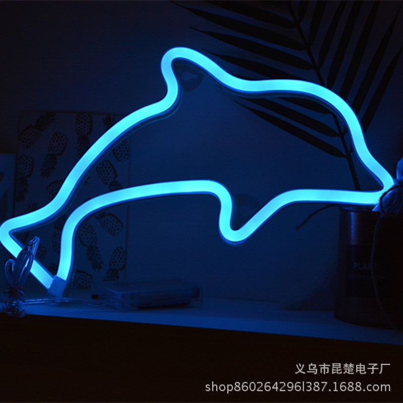 AliExpress LED néon lumières chambre décoration Moon néon lumières USB batterie double-Purpos
