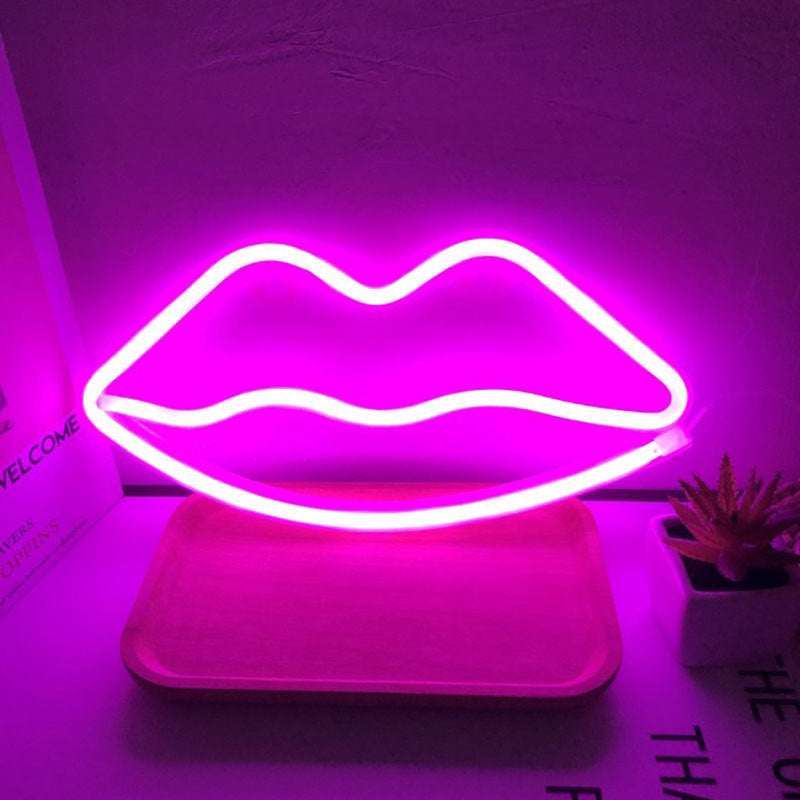 AliExpress LED néon lumières chambre décoration Moon néon lumières USB batterie double-Purpos