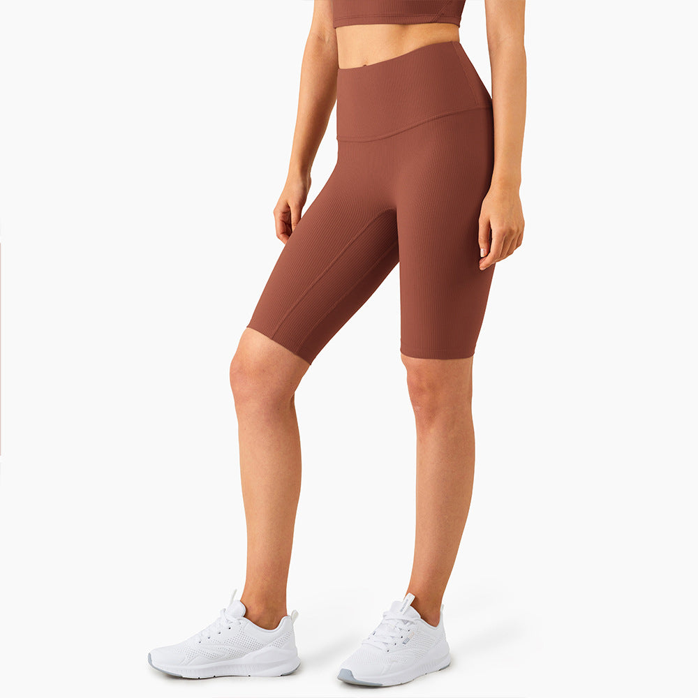 Short de fitness sportif Hip-Lift à cinq points