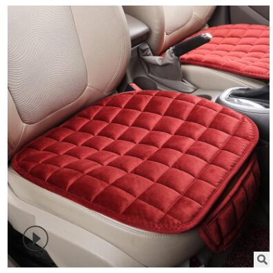 Siège de voiture Coussin de siège chaud d'hiver Non-dérapant Siège avant universel Respirant Coussin