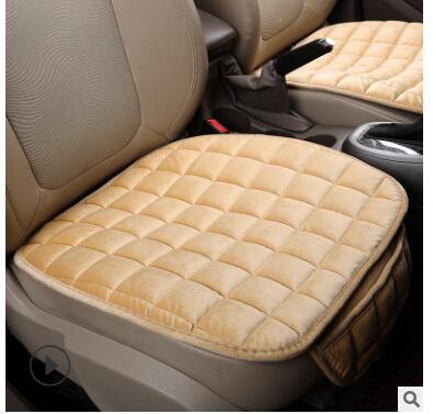 Siège de voiture Coussin de siège chaud d'hiver Non-dérapant Siège avant universel Respirant Coussin