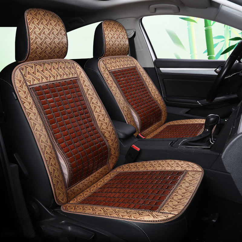 Siège d'auto Bamboo d'été Wuling Rongguang Couverture de siège double rangée
