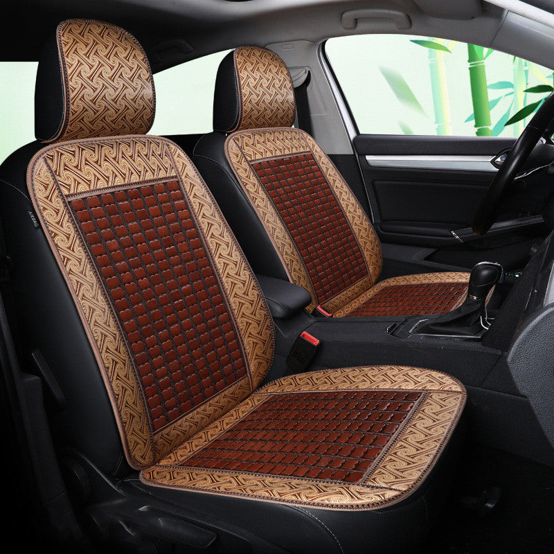 Siège d'auto Bamboo d'été Wuling Rongguang Couverture de siège double rangée