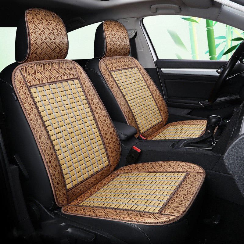 Siège d'auto Bamboo d'été Wuling Rongguang Couverture de siège double rangée