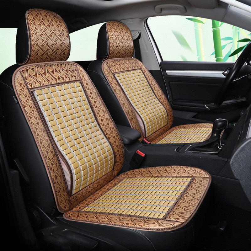 Siège d'auto Bamboo d'été Wuling Rongguang Couverture de siège double rangée