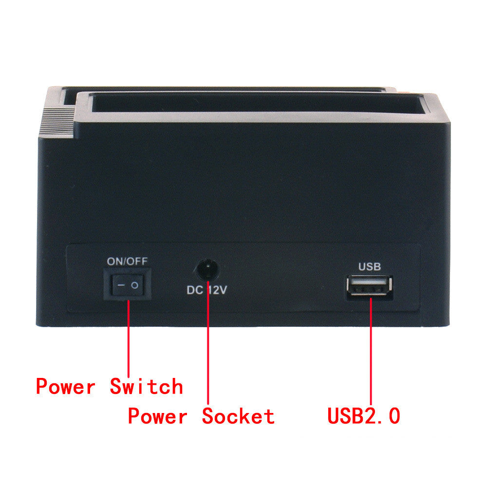 Modèle d'approvisionnement d'usine Base de disque dur fonctionnelle Usb2.0 Sata Ide Interface avec lecteur de carte