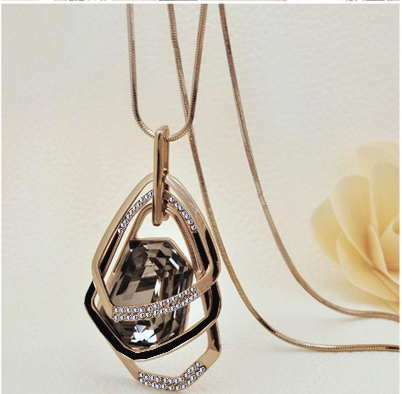 Colliers et pendentifs longs pour femmes Maxi Collier