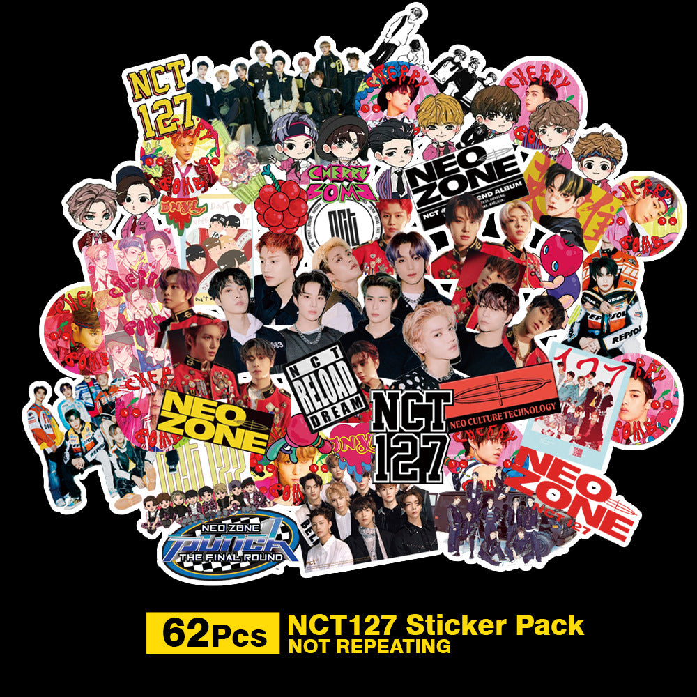 Stickers Étoile Exo Nct127 Stray Kids Twoce Got7 Stickers Étoile
