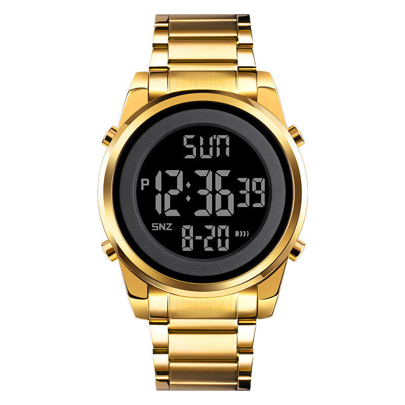 Skmei Time Beauty Southeast Asia Electronic Watch Bande en acier inoxydable pour hommes Business Fash