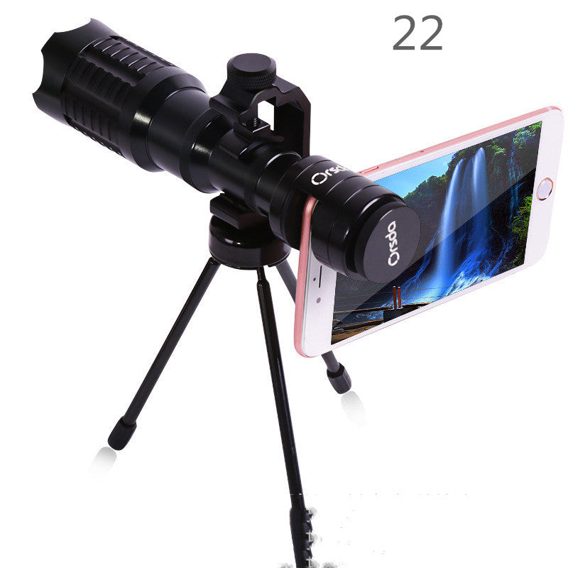 Modèle privé 22 fois Version améliorée Chuck U Clip Black 20 fois Téléscope de téléphone mobile