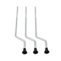 Metal Tom Drum Jambes Anti-Skid Surface Plaquage Pièces de percussion Accs Argent