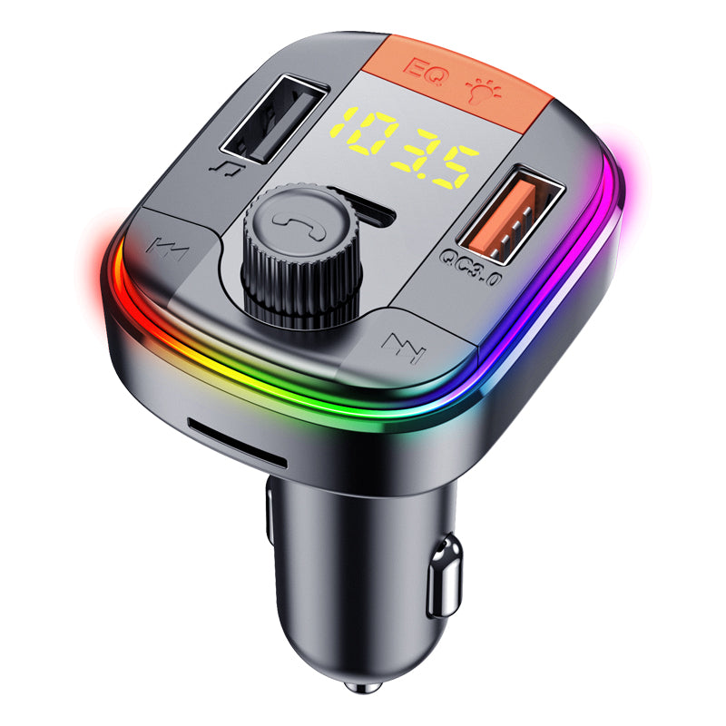 Voiture MP3 Bluetooth lecteur PD QC3.0 Chargeur de voiture rapide