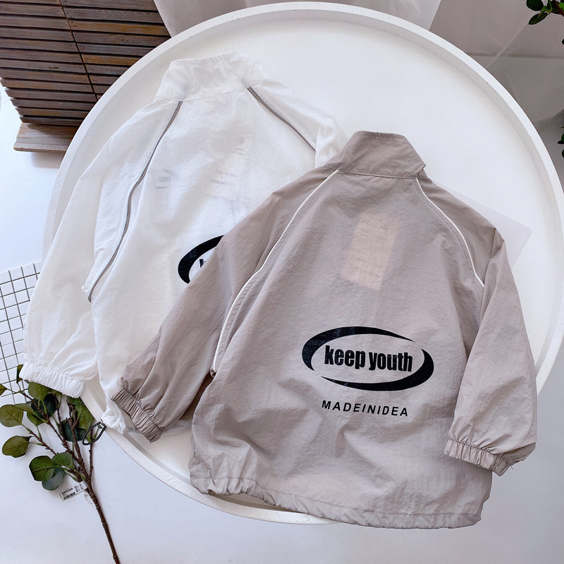 Veste légère de protection contre le soleil à fermeture éclair