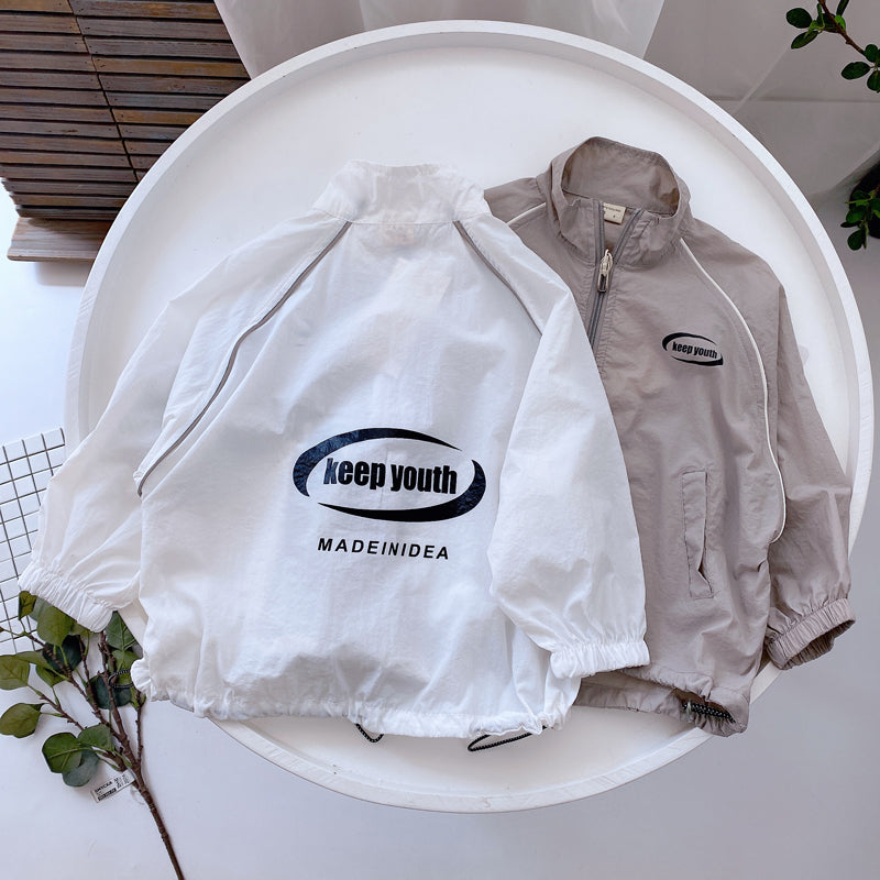 Veste légère de protection contre le soleil à fermeture éclair
