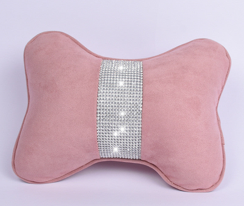 Têtes de voiture ajustées en diamantCoupe d'oreiller Support de voiture intérieur avec repose-tête de forage Wais