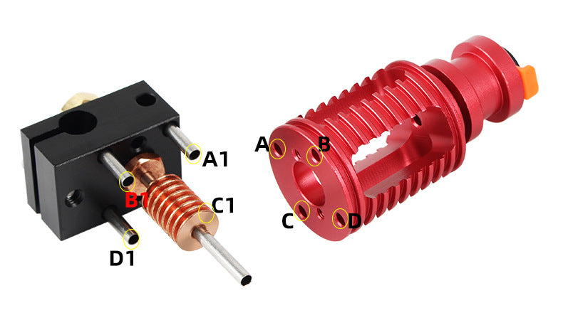 Accessoires d'imprimante 3D Extrudeuse de joint à courte distance