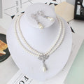 Bijoux européens et américains Bride Pearl Crystal avec collier à col court