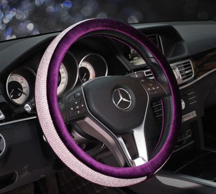 Femme voiture volante couverture de roue Été Rhinestone voiture