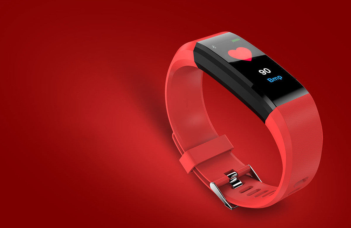 115Plus Smart Bracelet Couleur Écran Sports Pedomètre Fréquence cardiaque Source Explosion en usine G