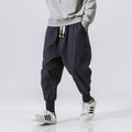 Chinese Style Harem Pantalon Homme Streetwear Casual Joggers Mens Pantalon coton Lin Sweatpants