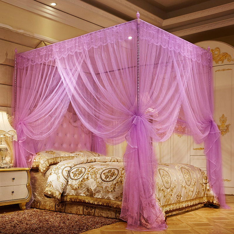 Ménage Mosquito Net princesse Wind Floor Stand chiffré épais Mosquito Net