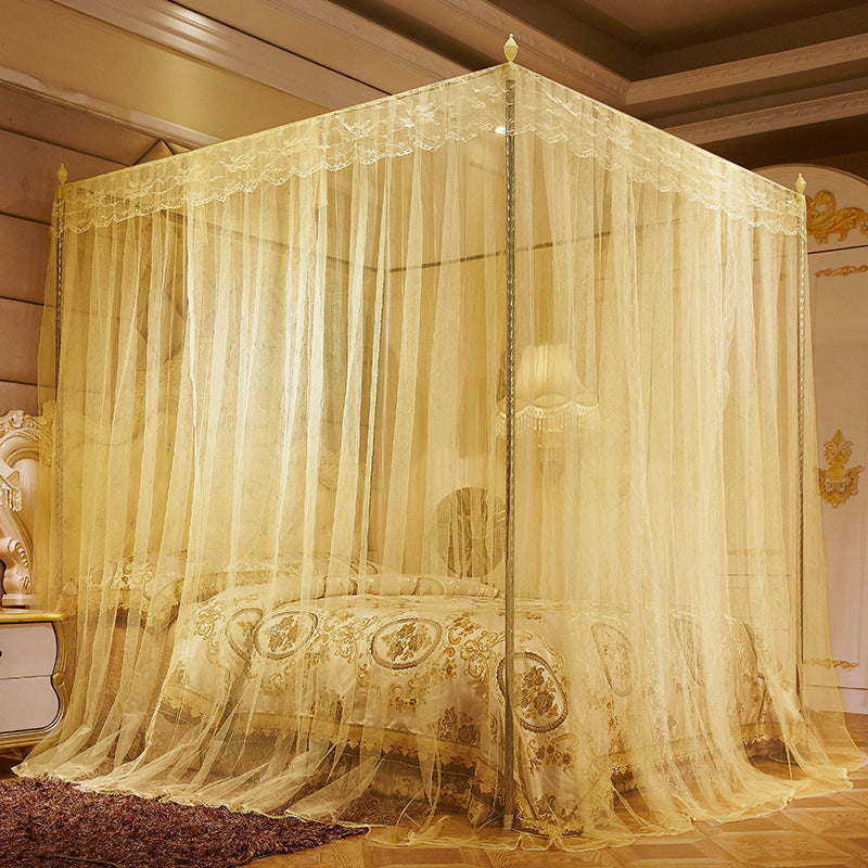 Ménage Mosquito Net princesse Wind Floor Stand chiffré épais Mosquito Net