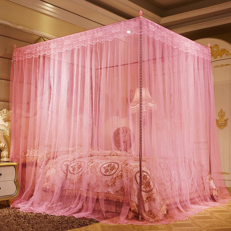 Ménage Mosquito Net princesse Wind Floor Stand chiffré épais Mosquito Net