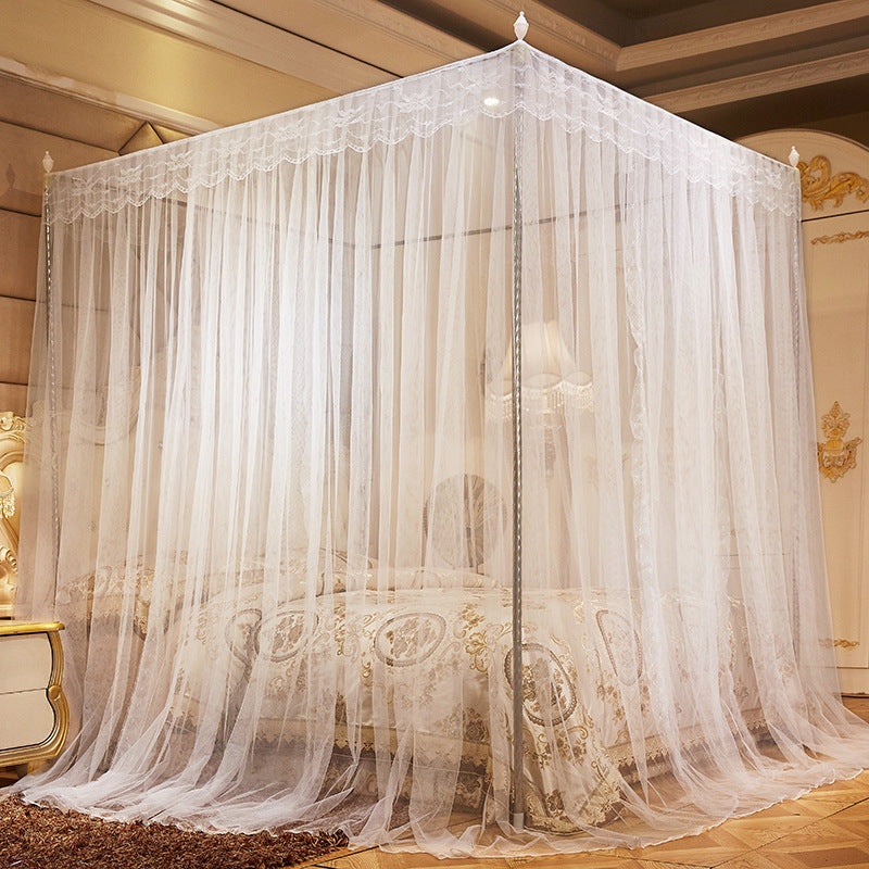 Ménage Mosquito Net princesse Wind Floor Stand chiffré épais Mosquito Net