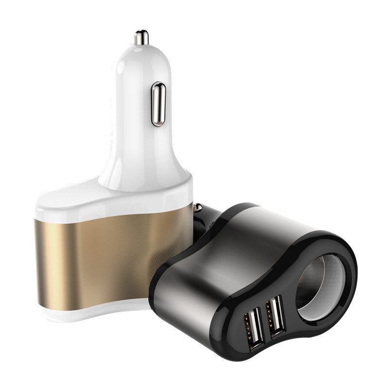 Chargeur de voiture Un pour trois voiture allumeur de cigarette Double Usb transfert rapide Interface Un