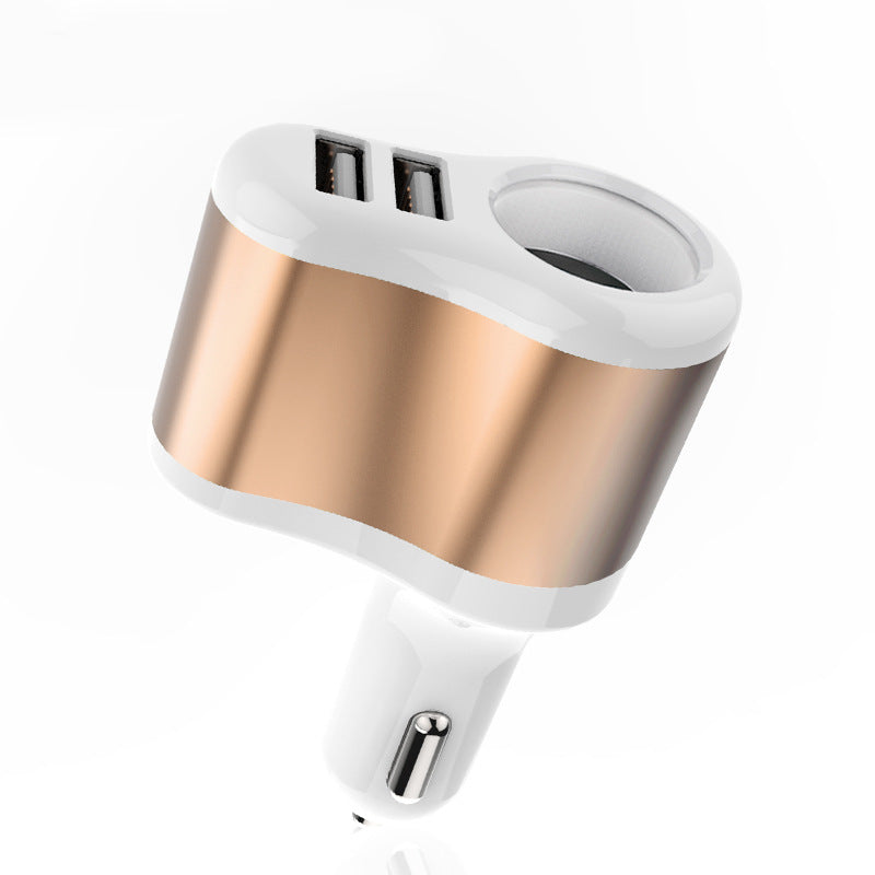 Chargeur de voiture Un pour trois voiture allumeur de cigarette Double Usb transfert rapide Interface Un