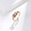 Unisexe Hommes Femmes Anneaux Moon Sun Design Acier inoxydable Rose Or Couleur Argent Grand siz américain