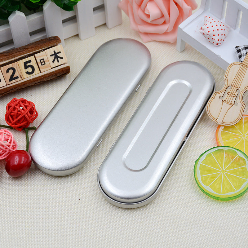 Boîte cosmétique en tôle rectangulaire stylo et crayon de haute qualité