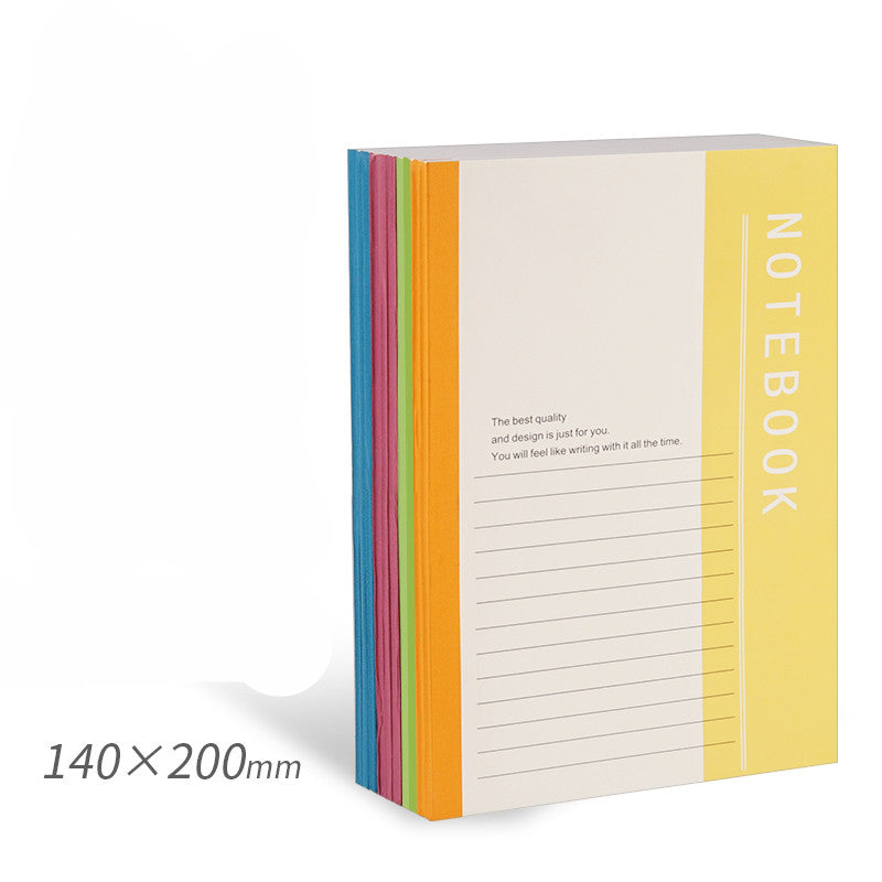 Carnet de notes Simple College Étudiants utiliser Carnet de notes B5 épais A5 journal d'exercices à domicile