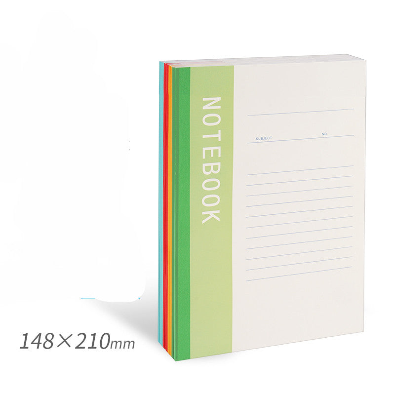 Carnet de notes Simple College Étudiants utiliser Carnet de notes B5 épais A5 journal d'exercices à domicile