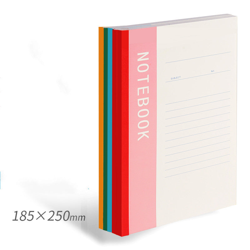 Carnet de notes Simple College Étudiants utiliser Carnet de notes B5 épais A5 journal d'exercices à domicile