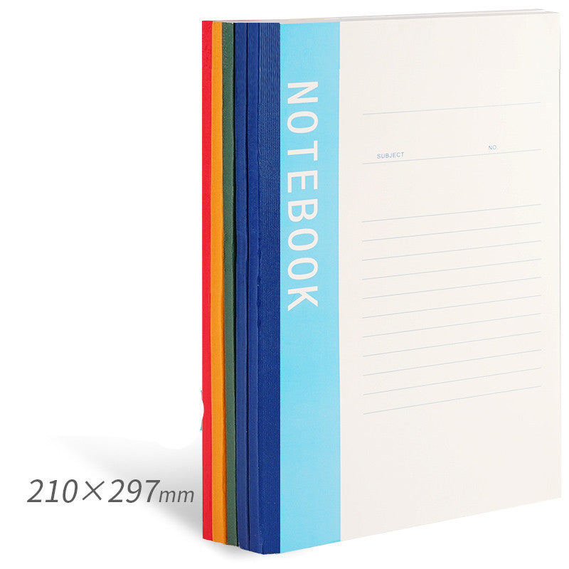 Carnet de notes Simple College Étudiants utiliser Carnet de notes B5 épais A5 journal d'exercices à domicile
