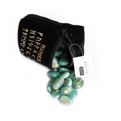 Runes en cristal naturel Fortune-Telling Runes en pierre Runes