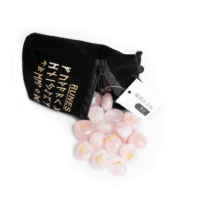 Runes en cristal naturel Fortune-Telling Runes en pierre Runes