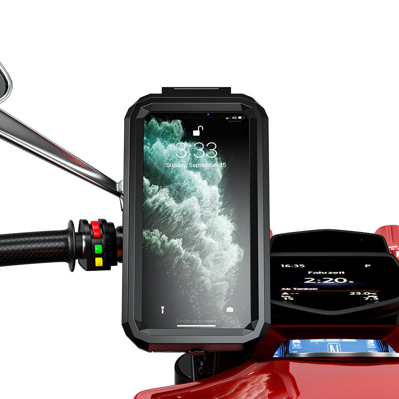 Outdoor Riding Rainproof Charging Porte-cas de téléphone mobile avec charge rapide de câble