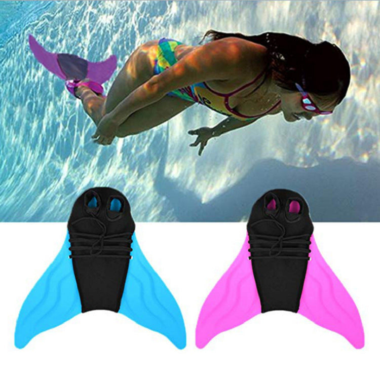 Sirène Maillot Fins Noir Fins Adultes et Enfants