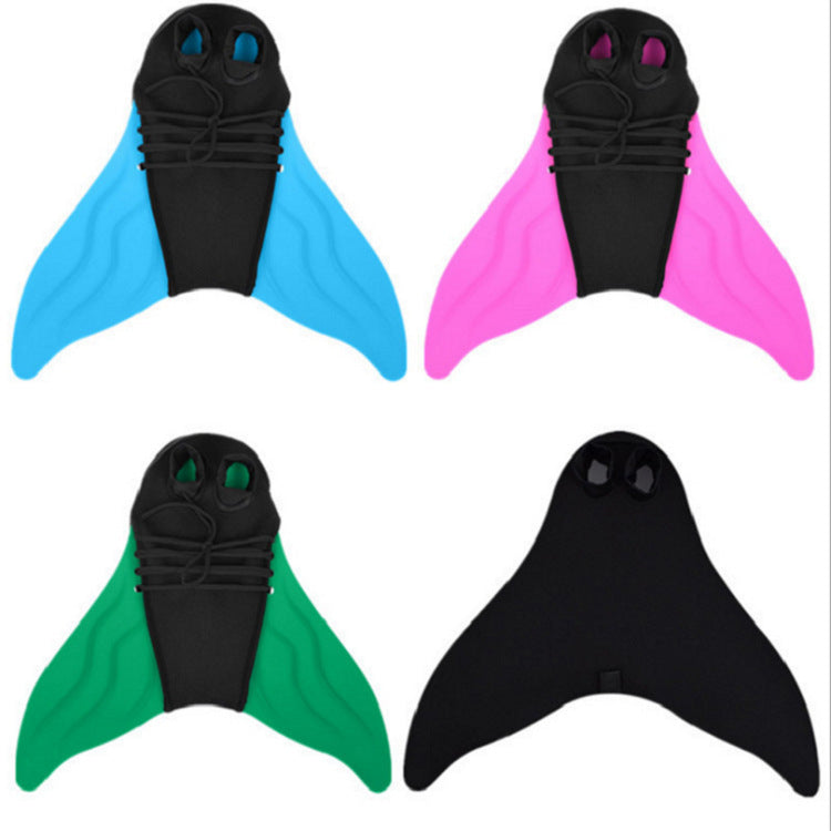 Sirène Maillot Fins Noir Fins Adultes et Enfants
