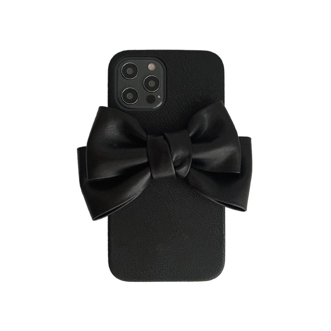 Étui de téléphone portable en cuir Big Bow