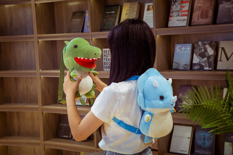 Tyrannosaurus Triceratops Dinosaur Plush Toy Sac à dos pour enfants