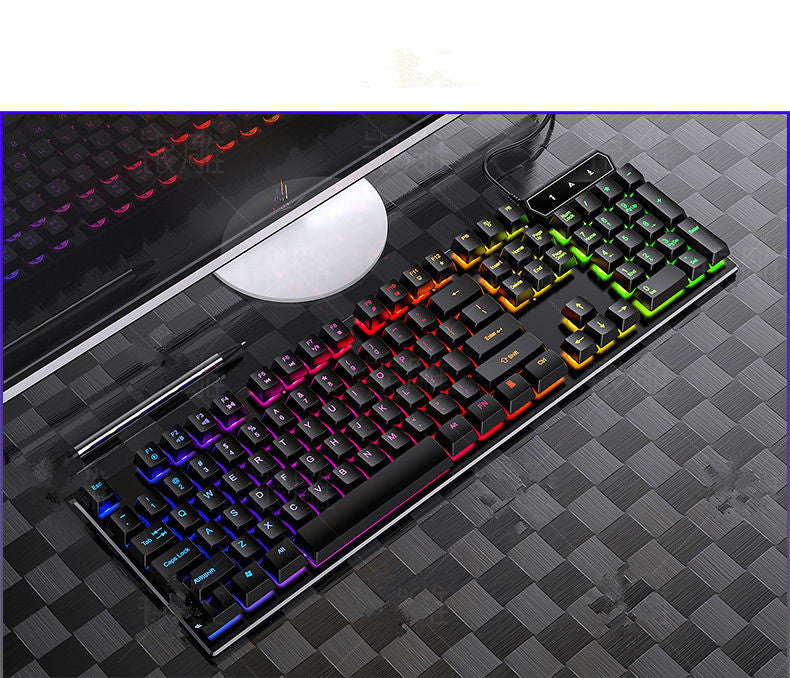Manipulateur Feel Gaming Keyboard and Mouse Set Desktop Notebook General But Ordinateur W