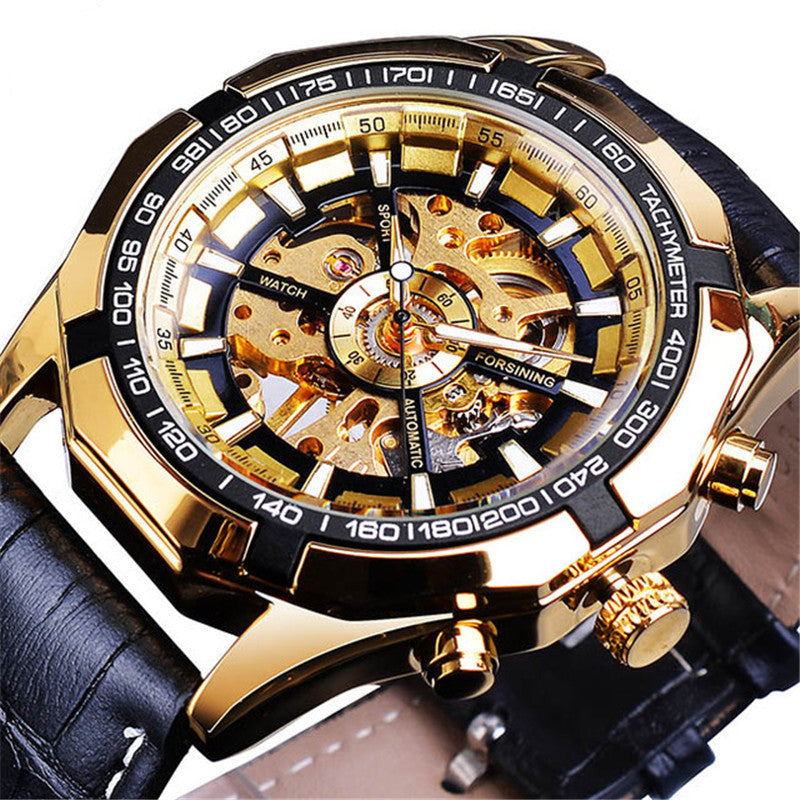 A Drop Shipping Forsining Watch Mode Homme Casual Classic Populaire Waterproof Manual Mec