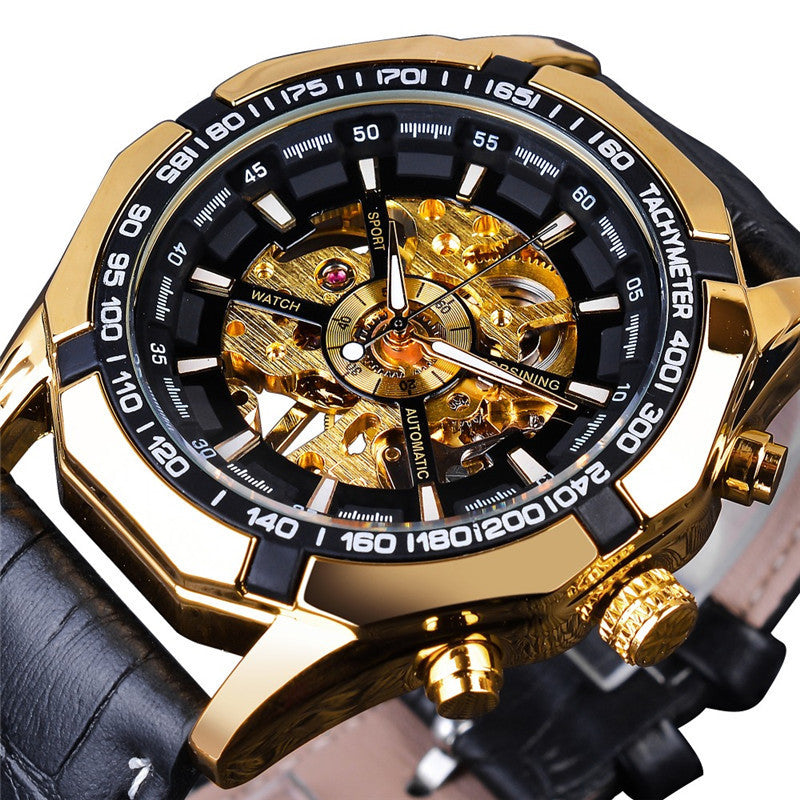 A Drop Shipping Forsining Watch Mode Homme Casual Classic Populaire Waterproof Manual Mec