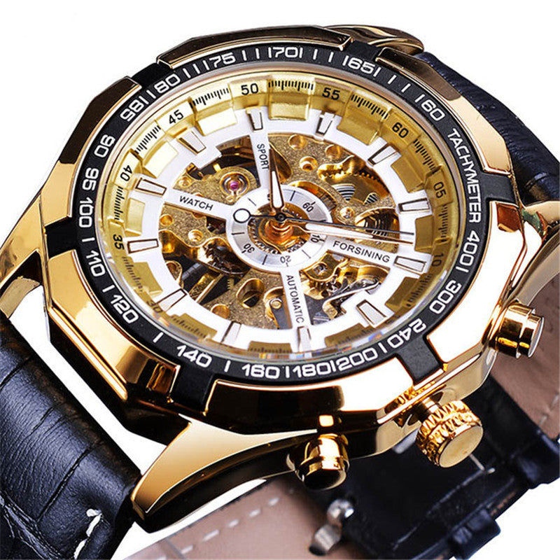 A Drop Shipping Forsining Watch Mode Homme Casual Classic Populaire Waterproof Manual Mec