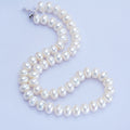 Dailan bijoux eau douce collier de perles 10-11mm pain vapeur ronde forte boule de lumière mais