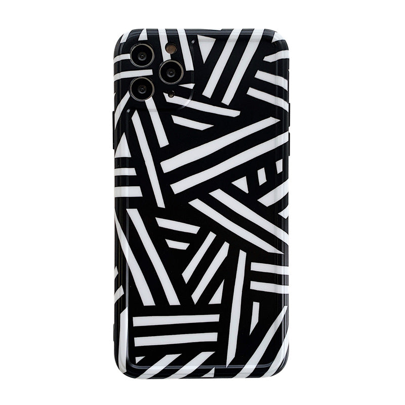 Résumé Black Line Caracter Phone Case