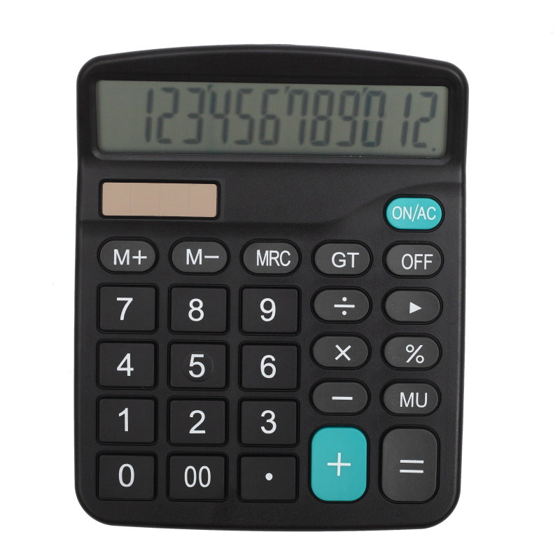 Grand écran 12-Digit Vrai Calculateur de bureau solaire 837 Calculateur financier M28 Calculateur
